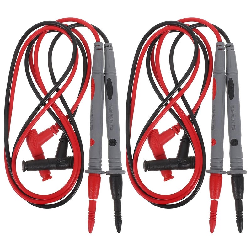 2 Pairs 20A Multimeter Test Leads Portable Automotive Backprobe Cable Tester Wire Probe - Image 1